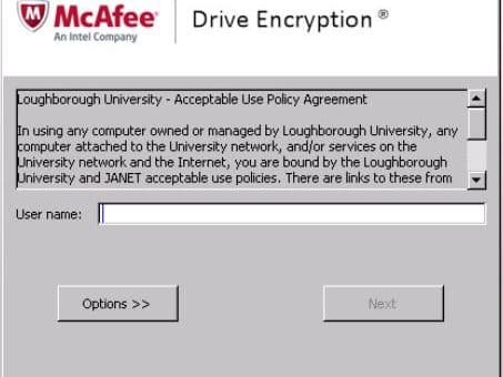 McAfee Encryption Kurtarma